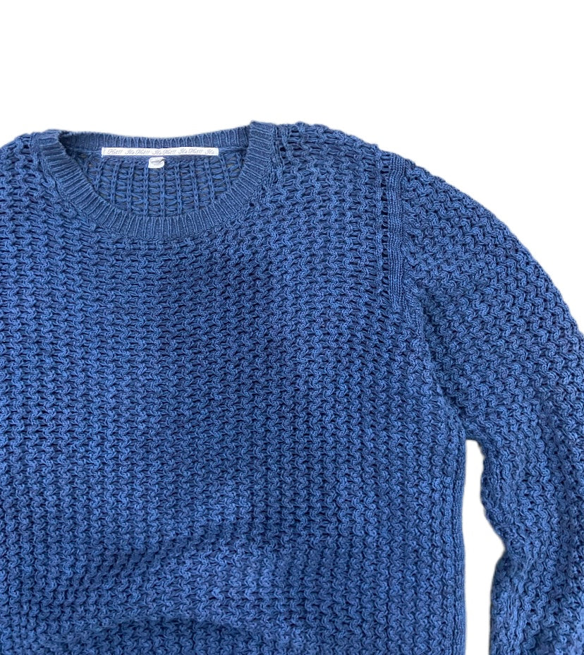 VINTAGE BLUE KNIT SWEATER