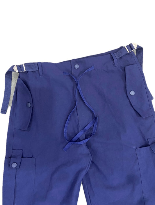 BLUE TUCKER CARGO PANTS