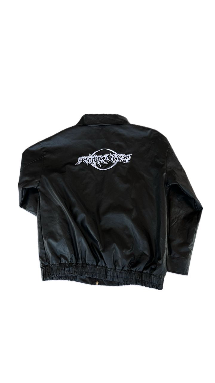 SCARREDFACES BLACK DROP PROTOTYPE LEATHER JACKET