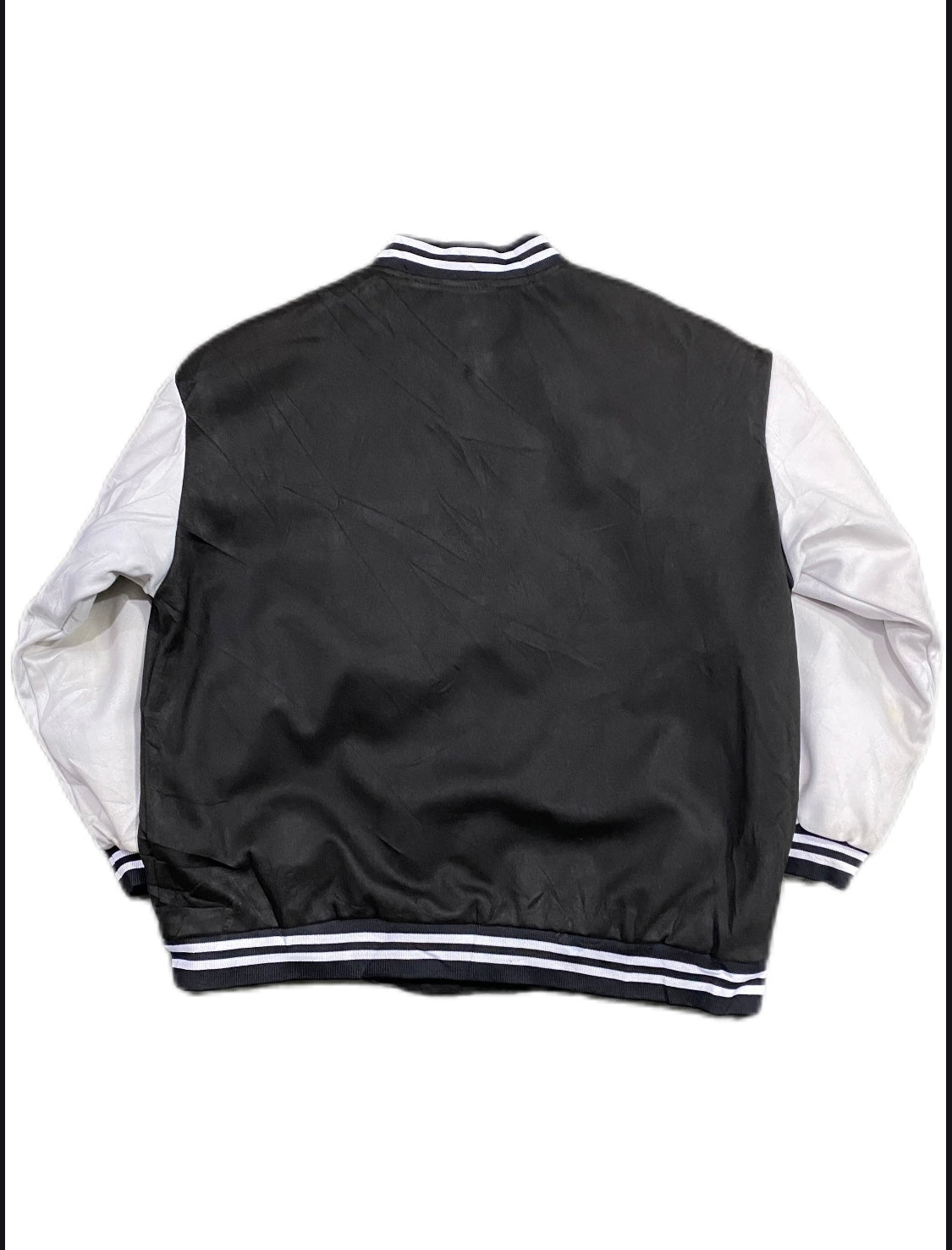 BLACK & WHITE VANGUARD VARSITY JACKET