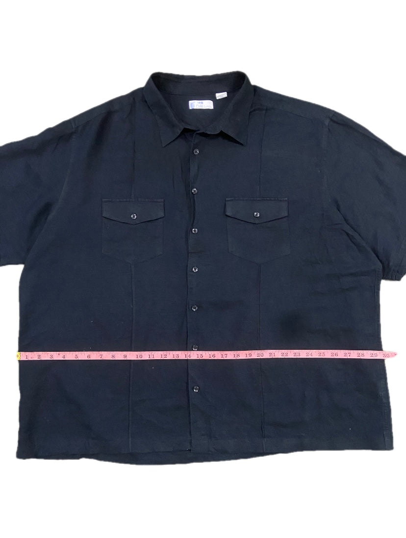 BLACK LINEN SHIRT