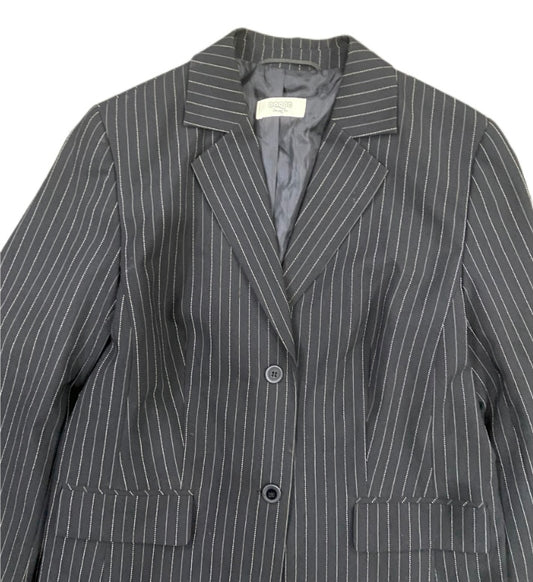 BLACK STRIPED BLAZER