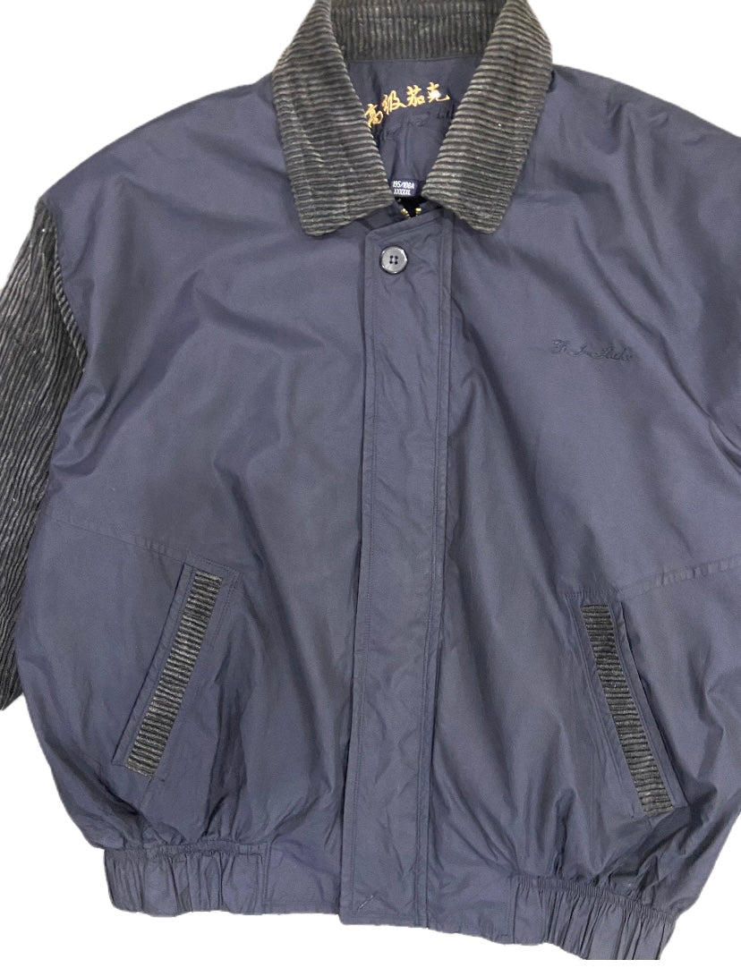 NAVY BLUE TUCKER X COUDUROY JACKET
