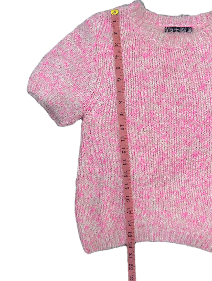 RIB KNIT PINK SWEATER