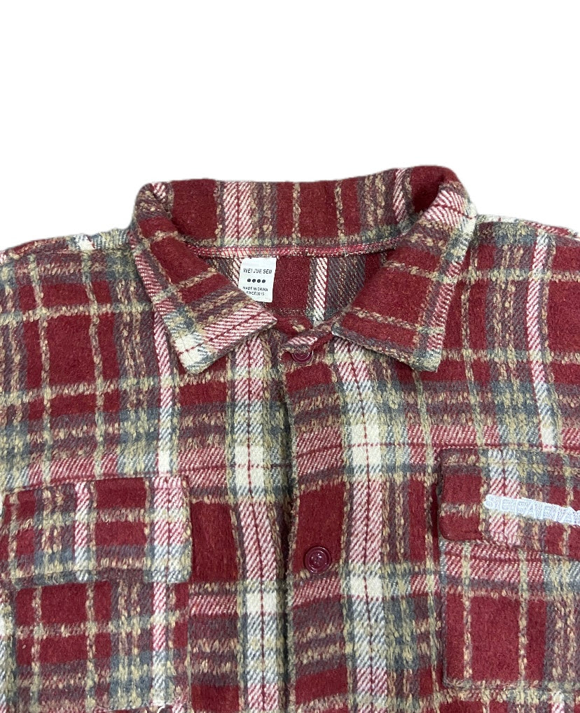 RETRO PLAID OVERSIZED JACKET