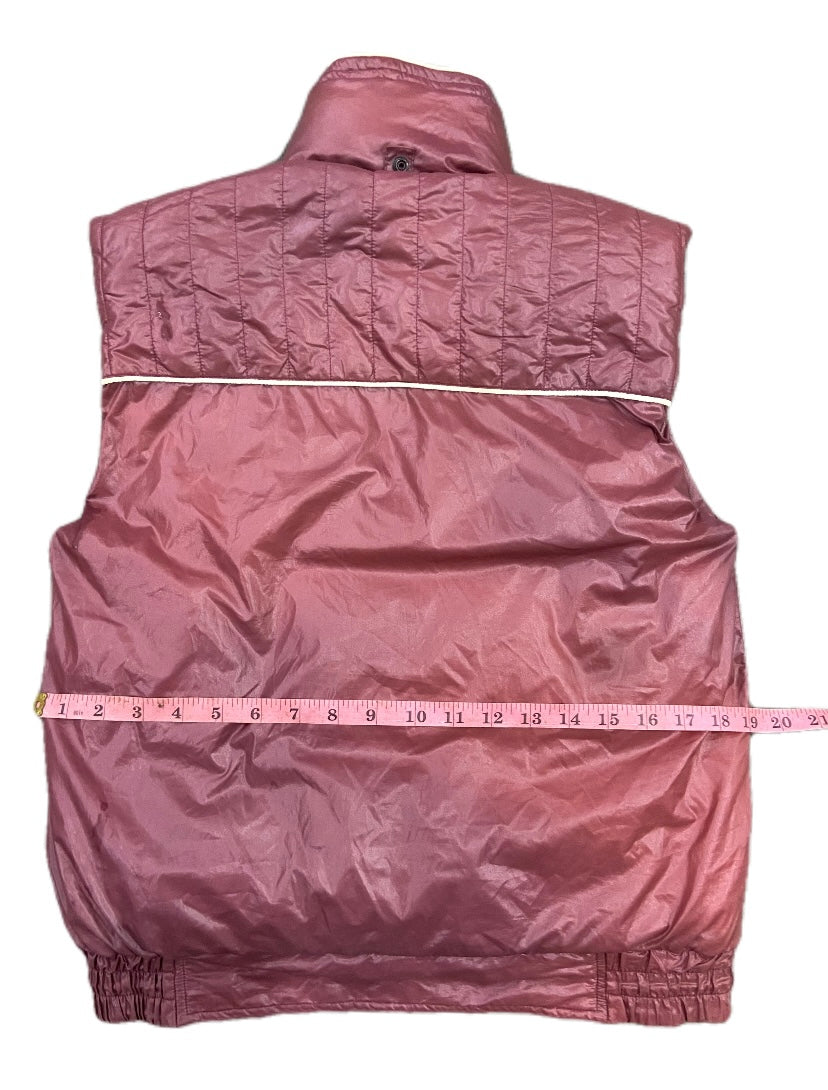 VINTAGE MAROON PUFFER VEST