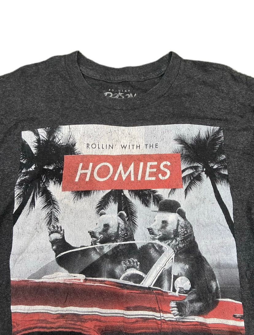 GREY VINTAGE GRAPHIC TSHIRT
