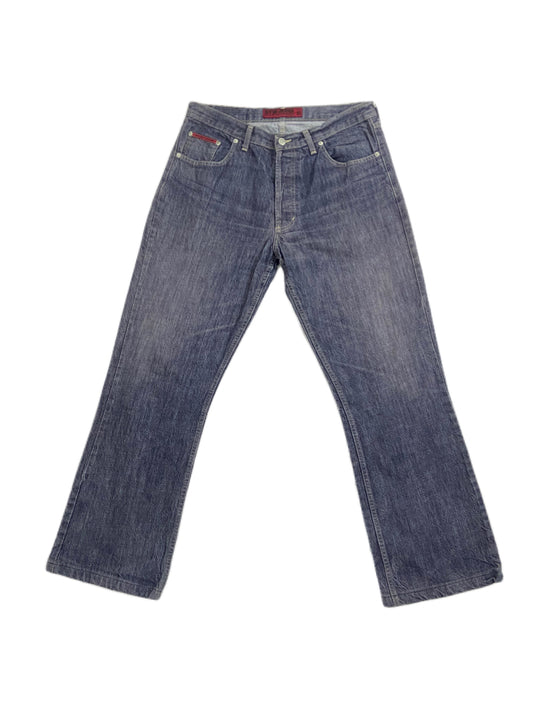 STEF PURPLE DENIM STRAIGHT LEG PANTS