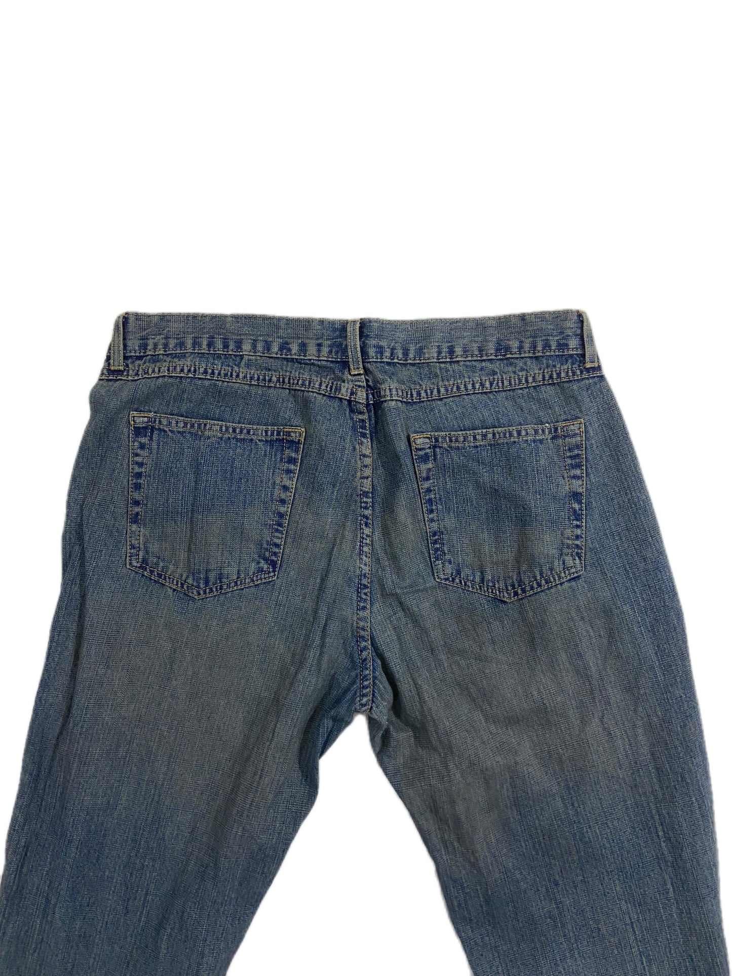 Brown Wash Denim Vintage Pants