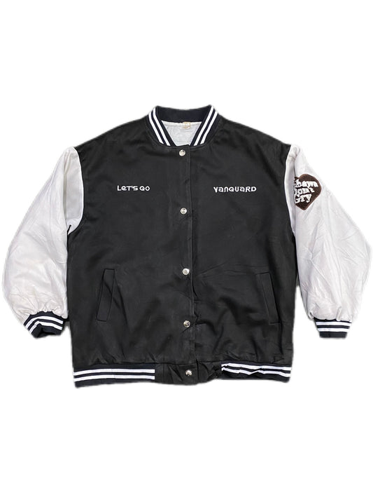 BLACK & WHITE VANGUARD VARSITY JACKET