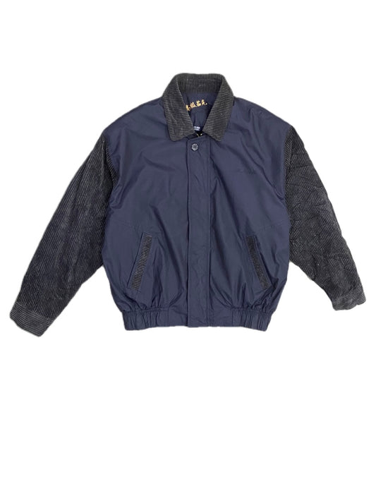 NAVY BLUE TUCKER X COUDUROY JACKET