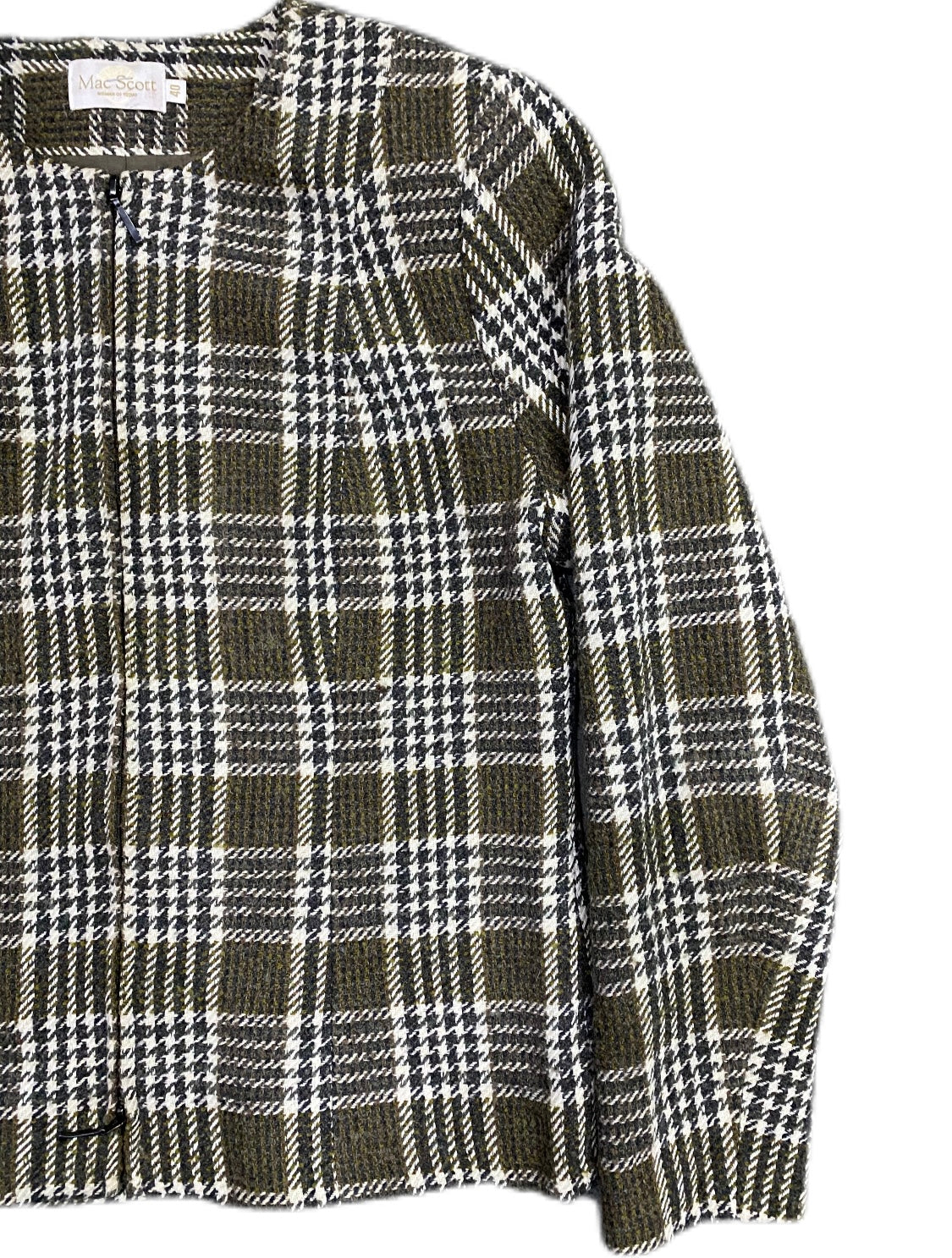 MAC SCOTT PLAID TWEED JACKET