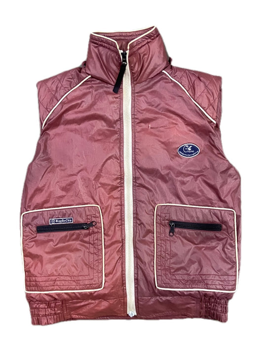 VINTAGE MAROON PUFFER VEST