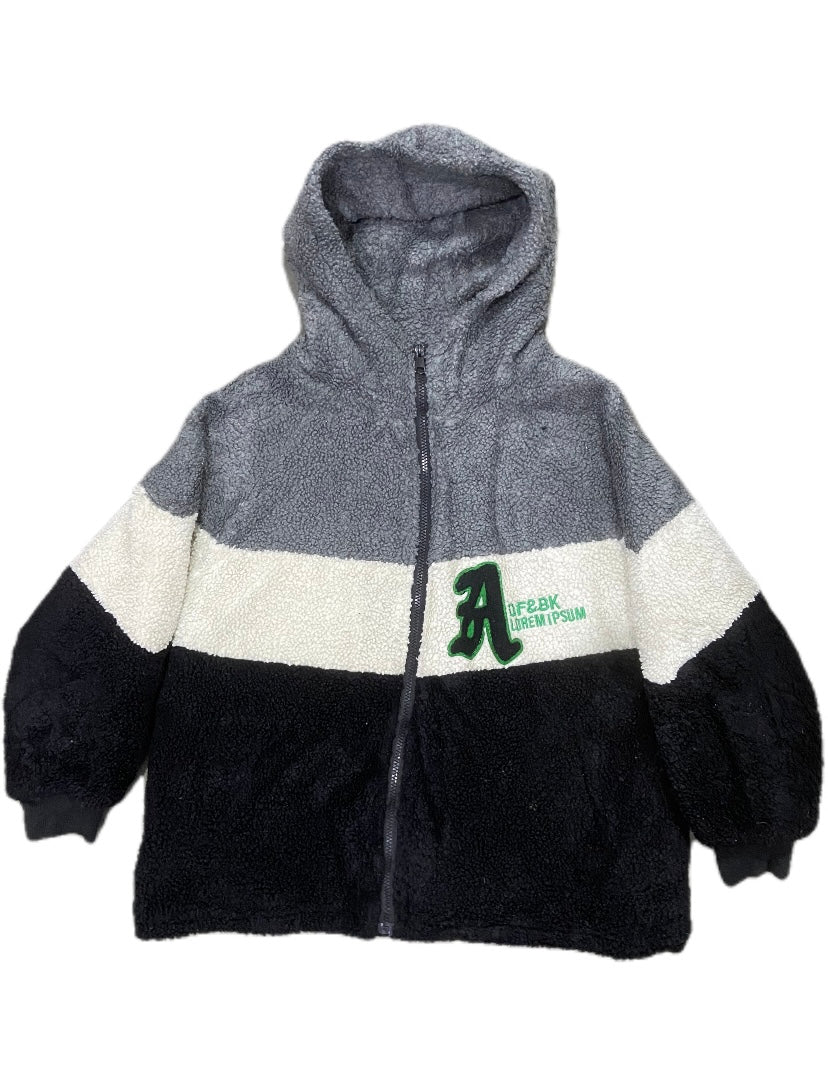 FLEECE GRAY FULL ZIP UP HOODIE