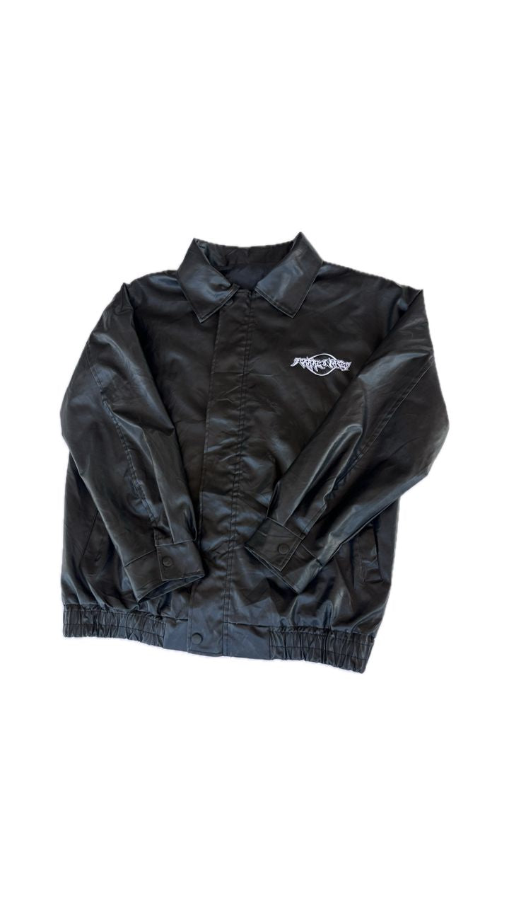 SCARREDFACES BLACK DROP PROTOTYPE LEATHER JACKET