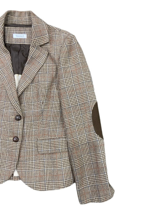 BROWN STRIPED BLAZER