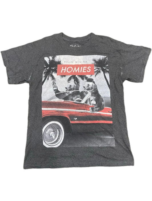 GREY VINTAGE GRAPHIC TSHIRT