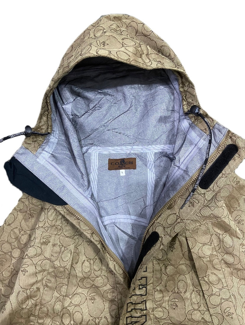 A BATHING APE X COACH SNOWBOARD JACKET