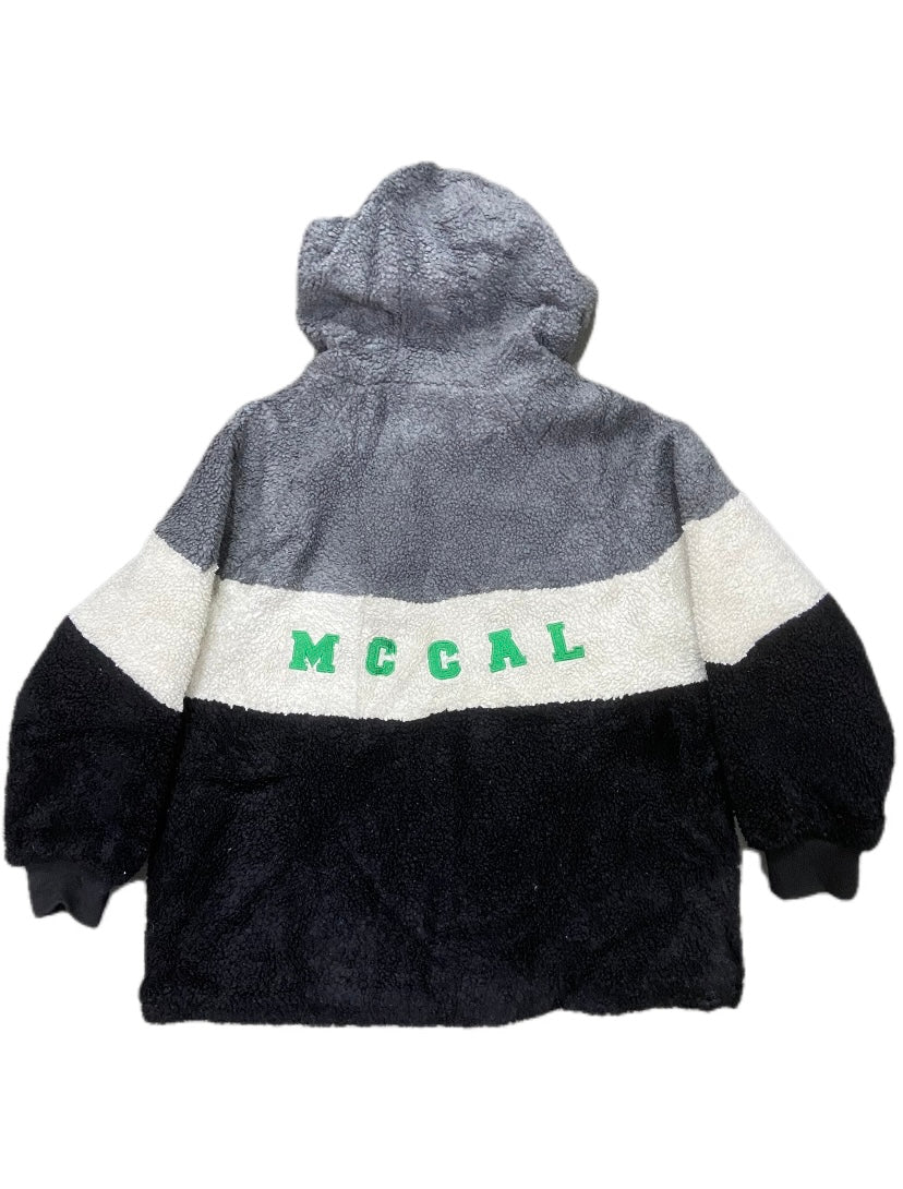 FLEECE GRAY FULL ZIP UP HOODIE