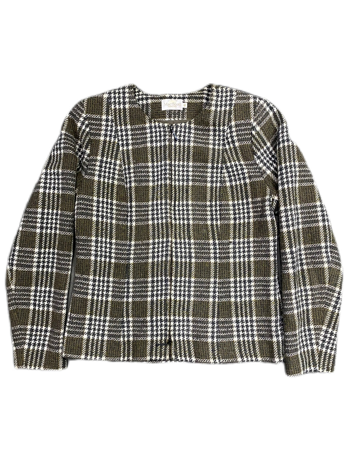 MAC SCOTT PLAID TWEED JACKET